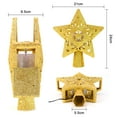 thumbnail image 6 of Yyton Christmas Tree Topper Built-in LED Projector, 180� Rotatable 3D Santa Claus Pattern, for Christmas, New Year, Home (Gold), 6 of 10