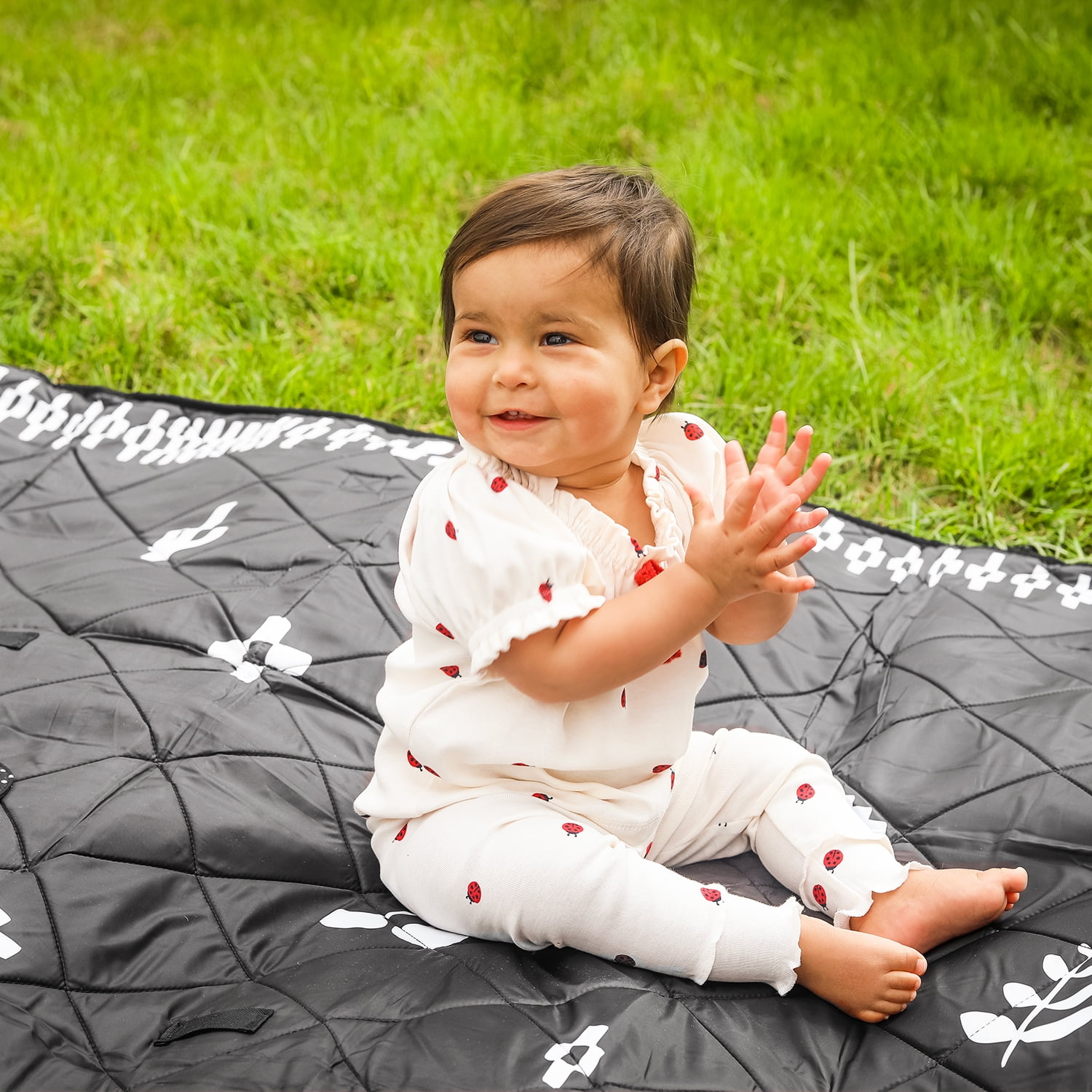 Colugo Park Playmat, Sensory Play Mat for Outdoors, Black