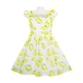thumbnail image 2 of Girls Dress Cute Butterfly Flutter Sleeve Party Sundress 10, 2 of 5
