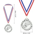 thumbnail image 2 of Uxcell 2.6" Silver Basketball Medals, Basketball Award Medals, 2 of 6