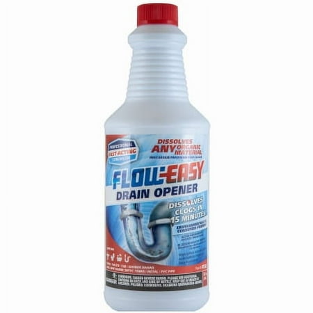 QT, Floweasy Organic Drain Cleaner, Organic Digester, Dissolves Grease