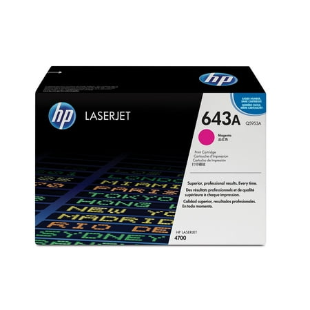 UPC: 0829160493909 | HP 643A (Q5953A) Toner Cartridge  Magenta