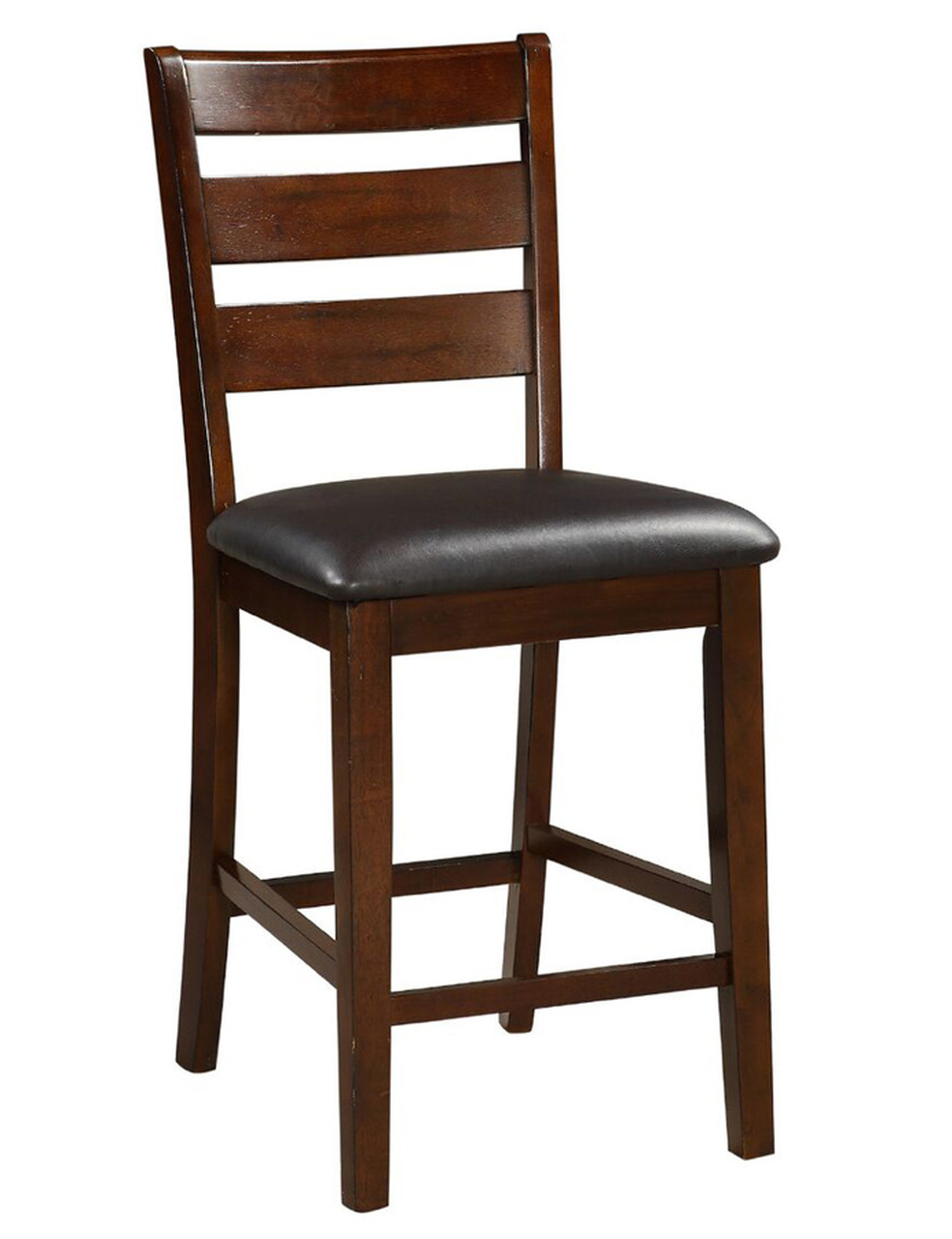 Antique Walnut Finish Solid Wood Dining Chairs Set of 6 Kitchen