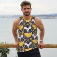 thumbnail image 6 of Daiia Mouse Cheese Printed Men's Quick Dry Fit Muscle Tank Top Slim-Fit Tank Workout Tank Top Lightweight Sports Tank Top-XX-Large, 6 of 7