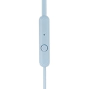 3.5mm Wired Earbuds Earphones with Noise Canceling Microphone (Blue)