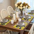 thumbnail image 6 of Placemats Set Of 4 / 6, Yellow Lemon Tree Placemats For Dining Table Indoor/Outdoors Heat Resistant Washable Placemats 18" X 12", 6 of 8