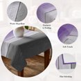 thumbnail image 5 of Purple Gray Ombre Table Cloth Waterproof Tablecloths, Vintage Country Wooden Tablecloth Dining Table Cover for Kitchen Party Tabletop Outdoor, Square Tablecloth 54x54 Inch, 5 of 9