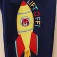 thumbnail image 5 of WOYY Toddlers Boy's Sweatpants Cartoon Rocket Embroidery Joggers Kids Casual Sport Pants, 5 of 6