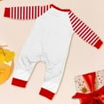 thumbnail image 5 of Onlypjs Matching Family Christmas Pajamas – Red & White Striped Santa Print Long-Sleeve Lounge Set for Women, Men, Couples, 5 of 5