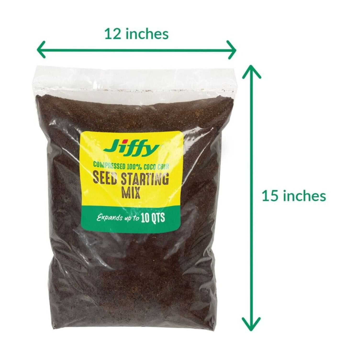 Ferry-Morse Seed Starting by Jiffy Seed Starting Mix, Compressed 100% Coco Coir Soil Expands to 30 QT