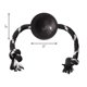 thumbnail image 2 of Pelota de Caucho Kong Negra Extreme con Cuerda para Perro, 2 of 4
