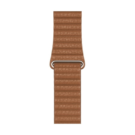 Apple Watch 44mm Saddle Brown Leather Loop - Medium