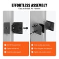 thumbnail image 3 of VEVOR Glass Clamp, 40 PCS Square Glass Railing Bracket for 0.31 "-0.47 " Tempered Glass, 304 Stainless Steel Glass Mounting Clamp, Glass Shelf Bracket for Balcony, Garden, Deck, Stair, Black, 3 of 9
