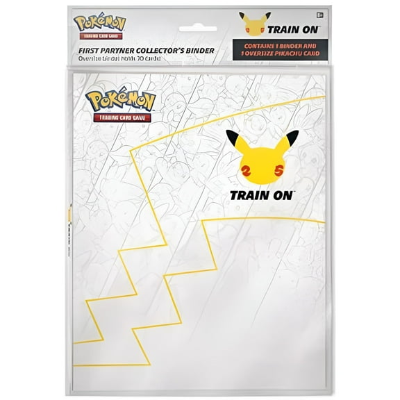 Pokemon 25th Anniversary First Partner Collector's Binder for Jumbo Cards   Pikachu Jumbo