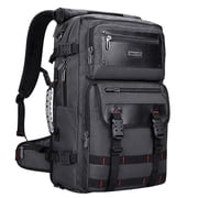 WITZMAN Large Nylon Travel Backpack for Men Carry on Duffle Bags Fit for 17 inch Laptop Luggage Backpack Airline Approved(B685 Silvery Grey)