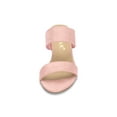 thumbnail image 6 of BLISSFUL STEP Women's Shoes Dual Straps Mid Block Heel Slide Sandals Light Pink 6, 6 of 8