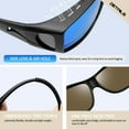 thumbnail image 6 of Joopin Polarized Sunglasses Fit Over Glasses for Men Women, Wrap Around Sunglasses UV400 Protection for Driving, 6 of 8
