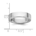 thumbnail image 2 of 14k Solid White Gold Cliq 5mm Hinged Flat Wedding Band Size 5.5 Wedding Band for Women and Men, 2 of 2
