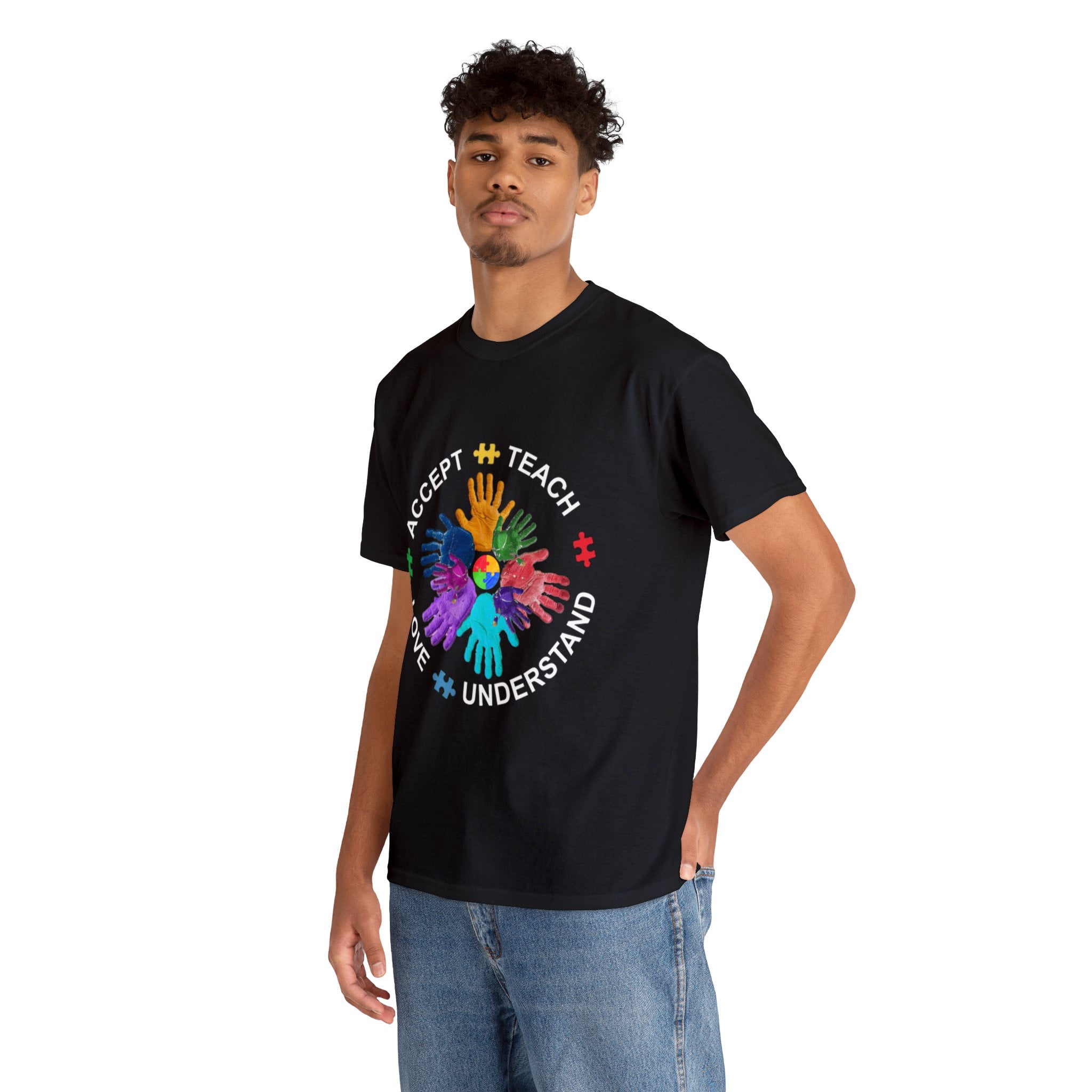 Autism Awareness Shirt, Teach Accept Understand Love Shirt ID-0217-OPMG