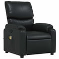 thumbnail image 3 of vidaXL Black Faux Leather 6-Point Massage Recliner Chair for Living Room, Adjustable Back & Footrest, 3 of 5