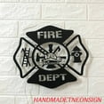 thumbnail image 2 of Handmadetneonsign Personalized Firefighter Maltese Cross Metal Wall Art LED Light - Custom Firefigher, 2 of 3
