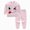 G167-Pink, variant on masbird Little Boy Girl Space Pajama Set Cotton Dinosaur Sleepwear Long Sleeve Pjs 6-12 Months 12-24 Months 2t 3t 4t 5t 6t 7t 8t 9t(Beige,3-6 M)