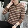 thumbnail image 6 of Men's Striped Versatile Printing Long Sleeve Sweatshirt, 6 of 8