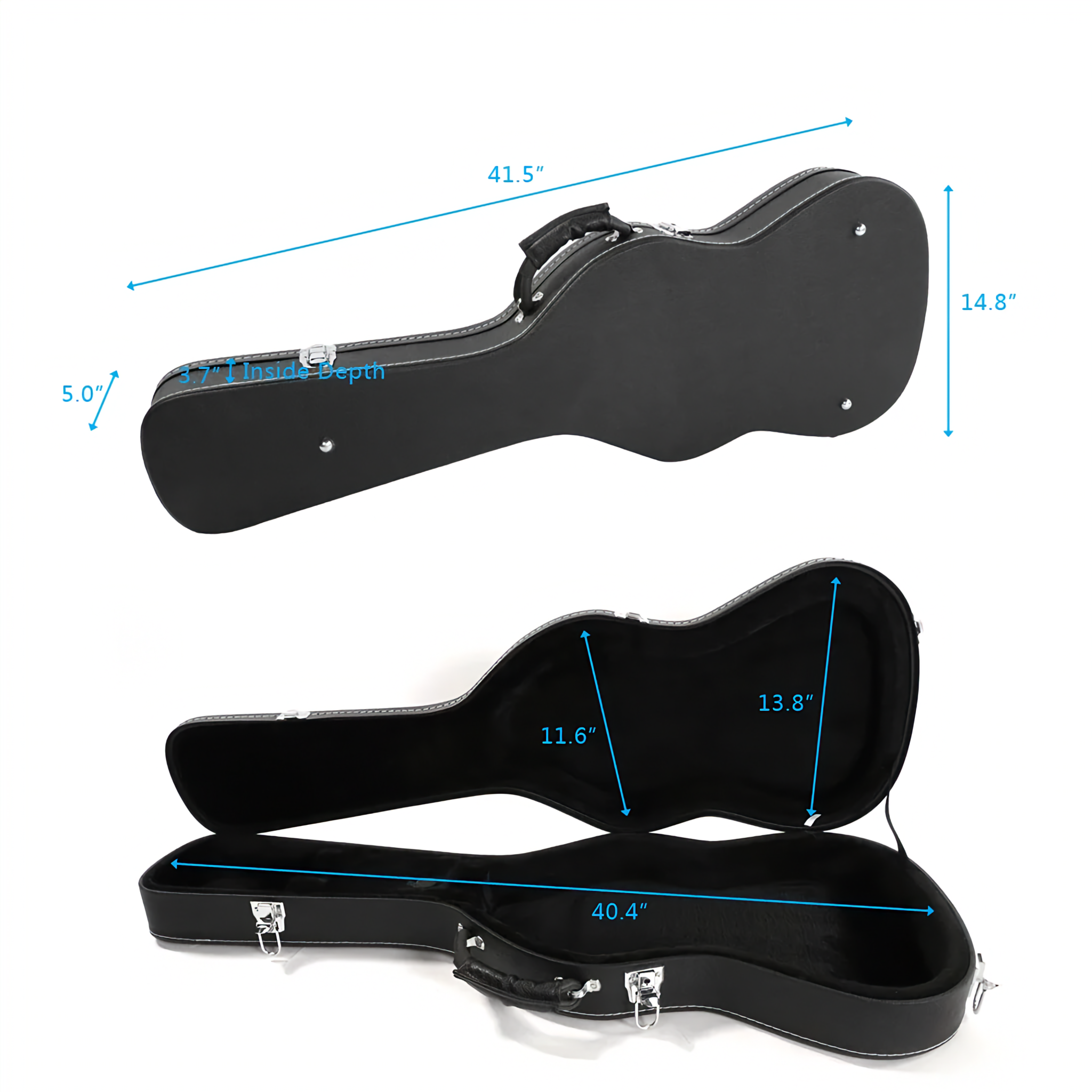 Aster Outdoor Electric Guitar Hard Case with Plush Lining photo 2