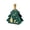 #2B-Green, variant on Christmas Tree Shaped Gift Box,Foldable Candy Treat Box with Faux Leather Handle,Red Cardboard Party Favor Box for Xmas Presents and Holiday Gifts