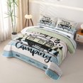 thumbnail image 3 of Erosebridal Happy Camping Camper Twin Quilt Set, Colorful Farmhouse Twin Coverlet Set, 2-Piece 1 Bedspread and 1 Pillowcase, 3 of 7