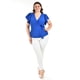 thumbnail image 5 of Blusa manga mariposa Roman Fashion /Tallas Extras, 1840 (Azul rey) azul 36, 5 of 6