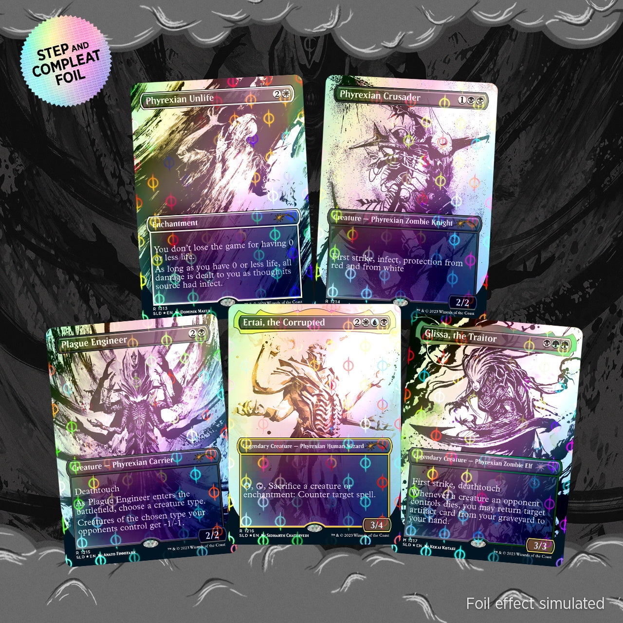 Magic: The Gathering TCG - Secret Lair Showcase: All Will Be One - Step-and-Compleat Foil Edition [Card Game, 2 Players]