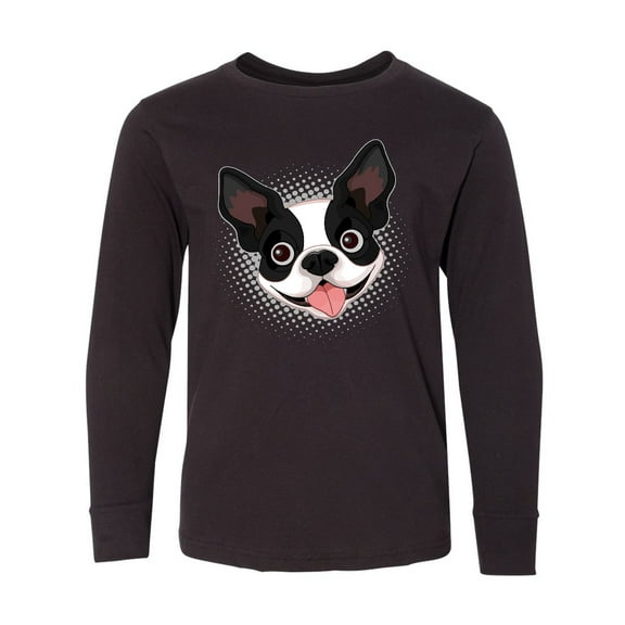 Inktastic Boston Terrier Dog Gift Long Sleeve Youth T-Shirt