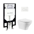 thumbnail image 6 of Monaco Wall-Hung Toilet Bundle 0.8/1.6 GPF Dual Flush in Glossy White with White Flush Plate, 6 of 12