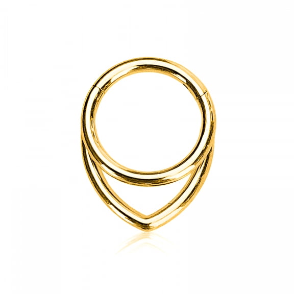 DESIGNICE 16G Septum Ring Hinged Septum Clicker Nose Ring Septum Piercing Jewelry