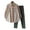 Green, variant on sunsanly 2 Pcs/Set Women Shirt Pants Set Striped Contrast Color Lapel Long Sleeve Single-breasted Blouse Wide Leg Loose Elastic Waist Trousers Set Lady Casual Daily Outfit