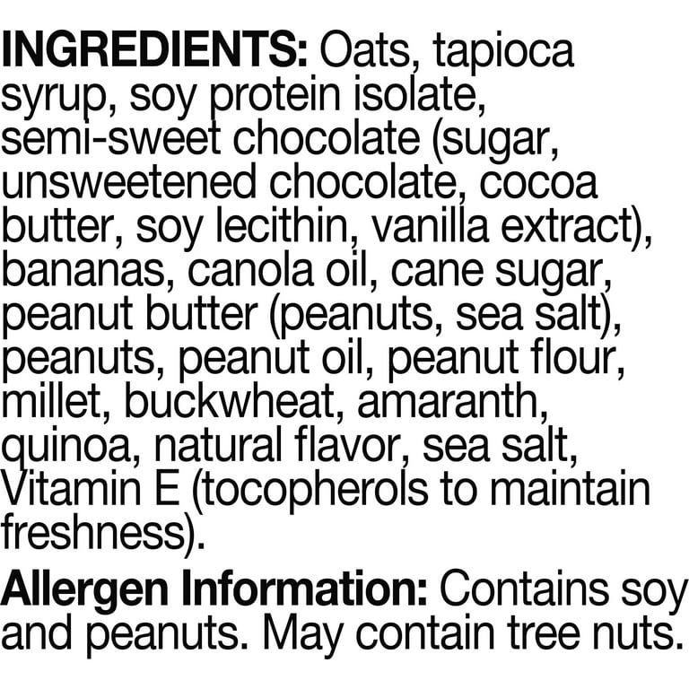 Nutrition Bars, Chocolate Peanut Butter, 1.76 oz Individually Wrapped, 12/Box