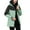Mint Green, variant on ATOYSOY Women's Windproof Ski Jackets Warm Long Sleeve Zip Pocket Hooded Jacket Windproof Hiking Jacket for Women Winter Blue L