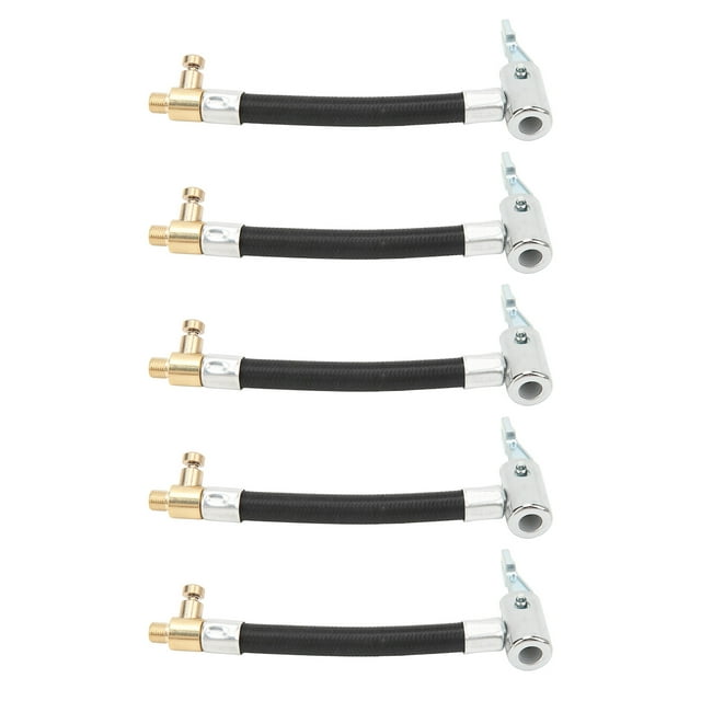 Manguera de inflado de neumáticos de coche, tubo de extensión de bomba de aire Universal de inflado rápido, 5 uds. Jadeshay A