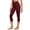 Red, variant on oqasdz Womens Leggings Capri Lifting Shapewear Tummy Control Sports Workout Running Yoga Pants L