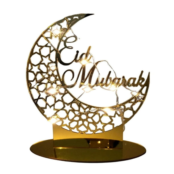 EID Mubarak Ornamento de acrílico Decoraciones de Ramadán para B Yuyangstore Lámpara de Ramadán Mubarak