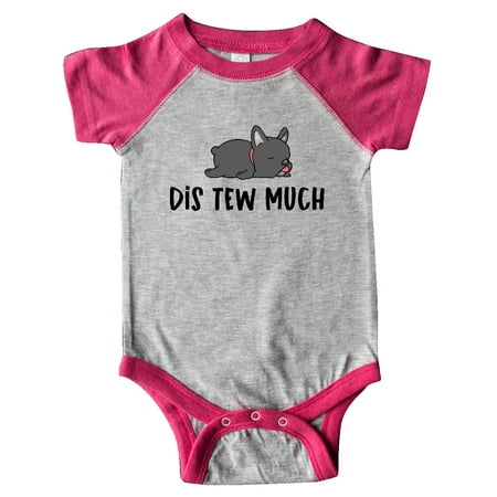 

Inktastic Napping Dis Tew Much Grey Frenchie Gift Baby Boy or Baby Girl Bodysuit