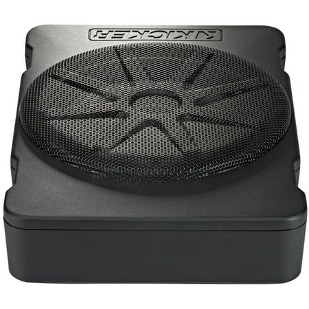 KICKER - Hideaway 10" Compact Powered Subwoofer - Black