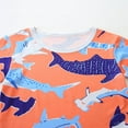 thumbnail image 5 of WOYY Toddler Boys Pajama Sets Shark Prints Short Sleeve Tshirt and Shorts Sleepwear Pjs, 5 of 5