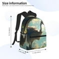 thumbnail image 2 of Honeii Majestic Ostrich In Forest Print School Backpack,Casual Lightweight Travel Rucksack Daypack,Backpacks for College High, 2 of 6