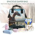 thumbnail image 5 of Gaeub Clear Sky Mountain Red Dragon Print Mummy Diaper Bag Backpack,Durable Maternity Baby Nappy Casual Shoulder Bags,Travel Hiking Outdoor Pack, 5 of 6