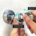 thumbnail image 5 of Siisll 2Pcs Vacuum Suction Shower Head Holder Adjustable Removable Suction Cup Shower Head Bracket No Drill Shower Head Bracket with Chrome Polished, 5 of 7