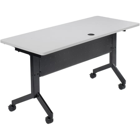 Global Industrial Flip-Top Training Table 60 x 24 Gray