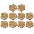 thumbnail image 2 of Cuadros Decorativos 10 Uds. Pegatina de sobre para álbum de recortes etiqueta de cera de sellado DIY (oro bronce para ti) Likrtyny embutido en tela, 2 of 2