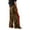 Brown, variant on Lisingtool Trendy Pant for Women Women's Leopard Print And Red Drawstring Wide Leg Pant Black